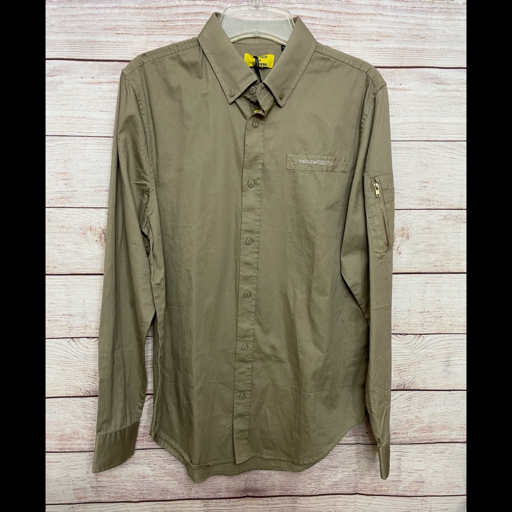 Nwt Five Four Poggy The Man Button Down Shirt M